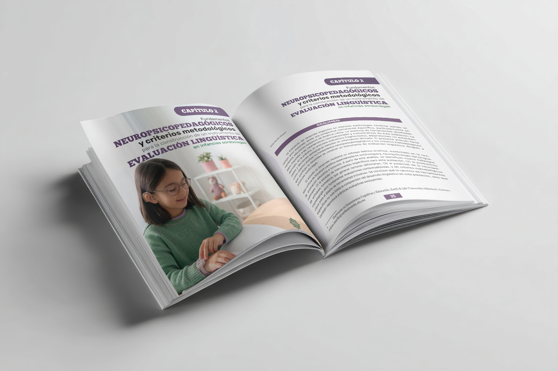 Mockup del libro Neurociencias y Educación Aplicadas — Capítulo 2